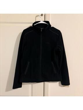 Patagonia  Women's Fleece Jacket Size Medium Full Zip Black 100% Polyester